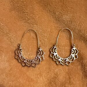 Elegant Sterling Silver Hoop Earrings